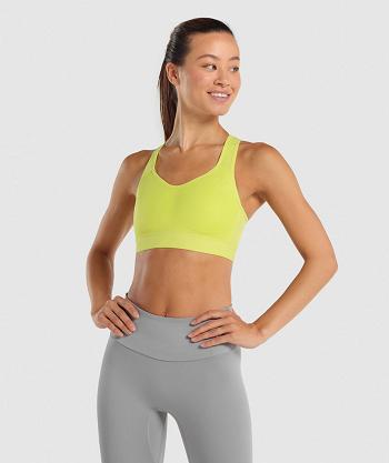 Gymshark Lightweight High Support Ženske Sportski Grudnjak Žute | HR 3310GSO